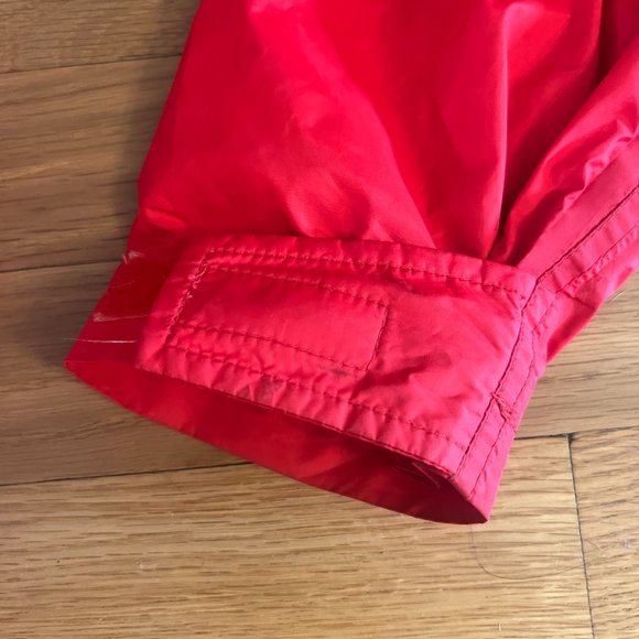 Vintage 80s Gore-Tex Sierra Country Red Nylon Hooded Windbreaker Jacket - Large - Picture 7 of 7